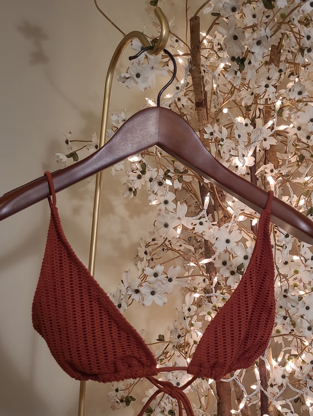 Terracotta/Brown/Rust Bikini Top